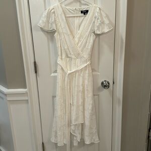 DKNY White Flowy Dress Size 2